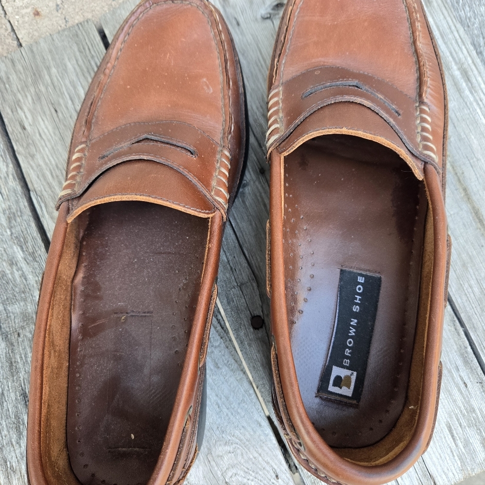 Aspen brown leather penny loafers 11.5 Brown Shoe